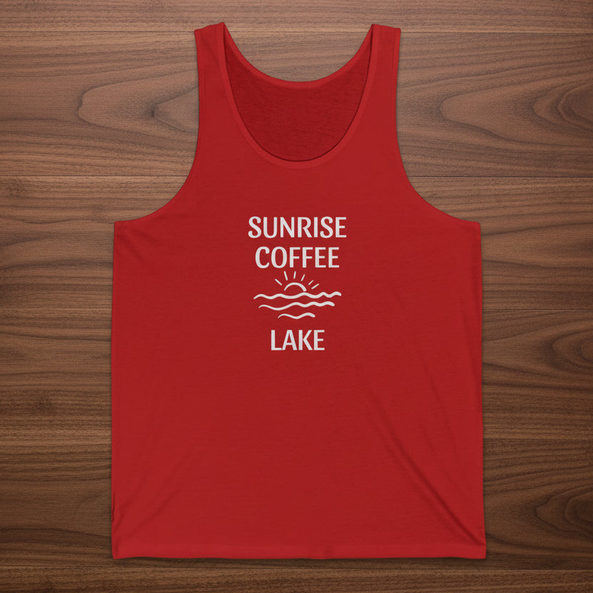 Sunrise Coffee Lake Tank Top