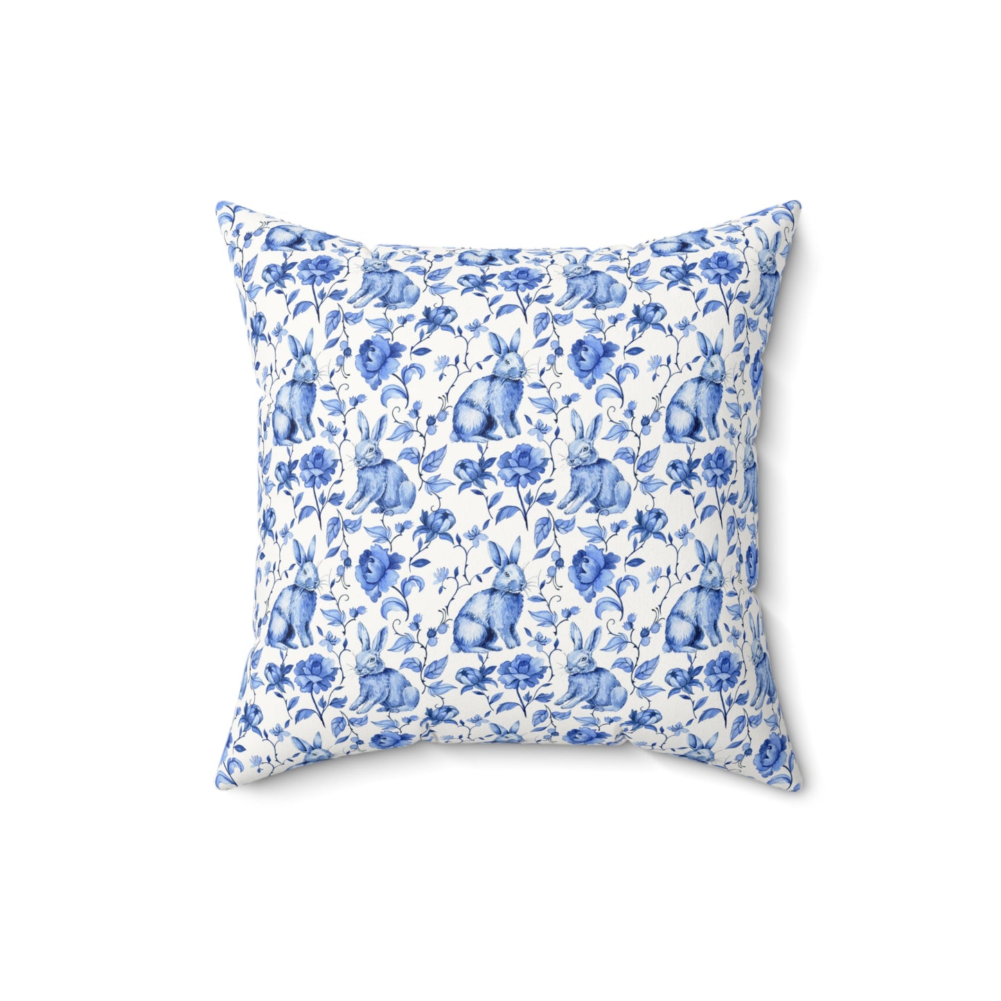 Easter Toile Faux Suede Pillow