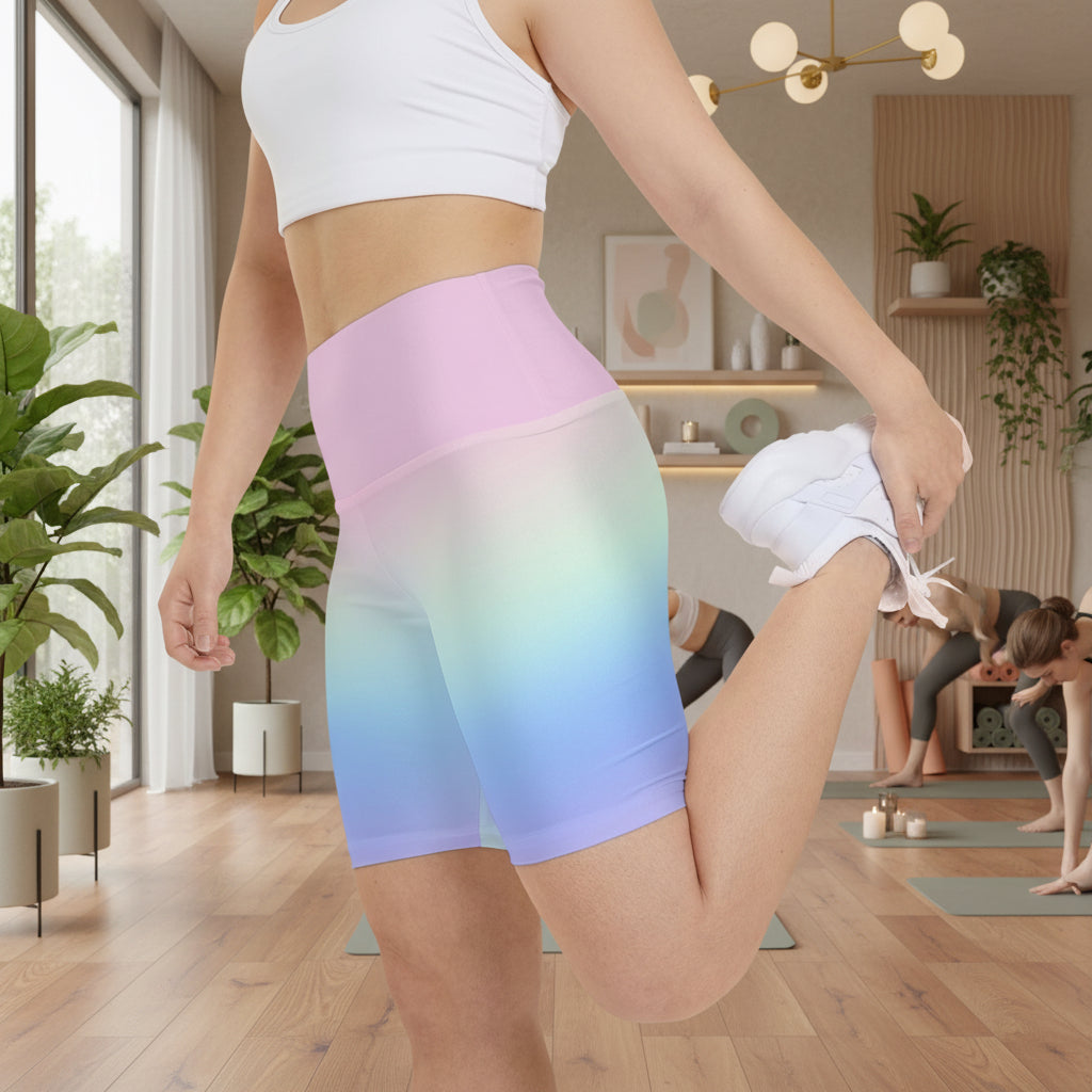 Cotton Candy Ombre’ Workout Shorts