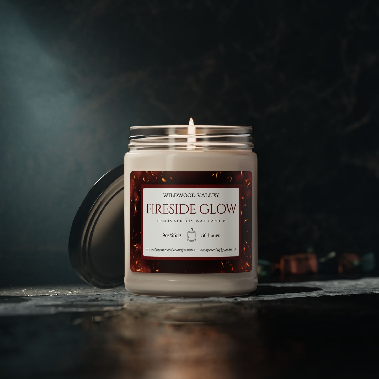 Fireside Glow Scented Soy Candle
