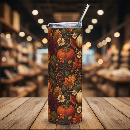 Pumpkin Harvest 20oz Stainless Steel Tumbler