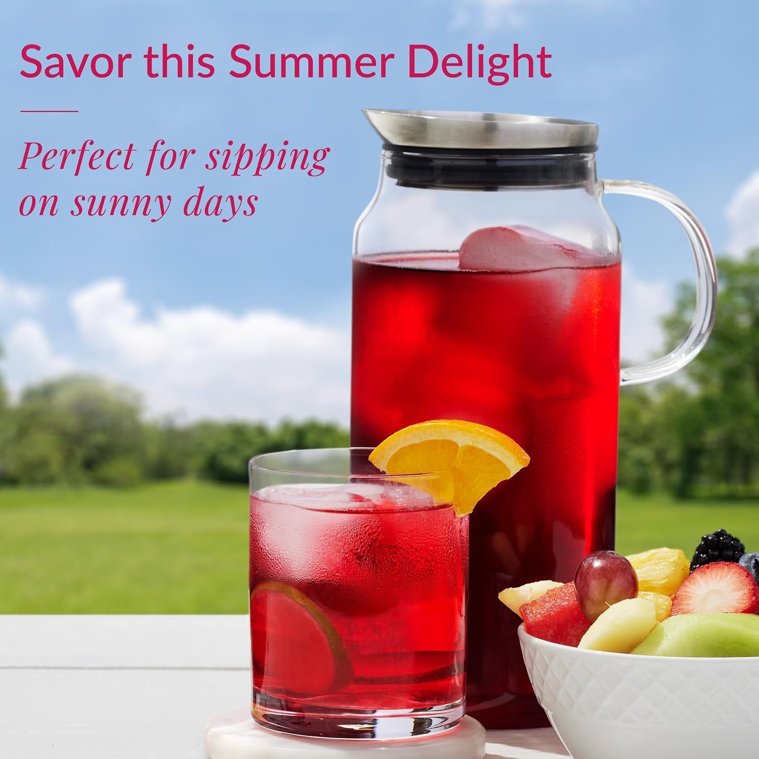 The Republic of Tea Cold Brew Hibiscus Pineapple Coconut Iced Tea, 6 Ct | Herbal Tea, Caffeine Free, Cold Brew Hibiscus with Tropical Pineapple and Coconut Notes