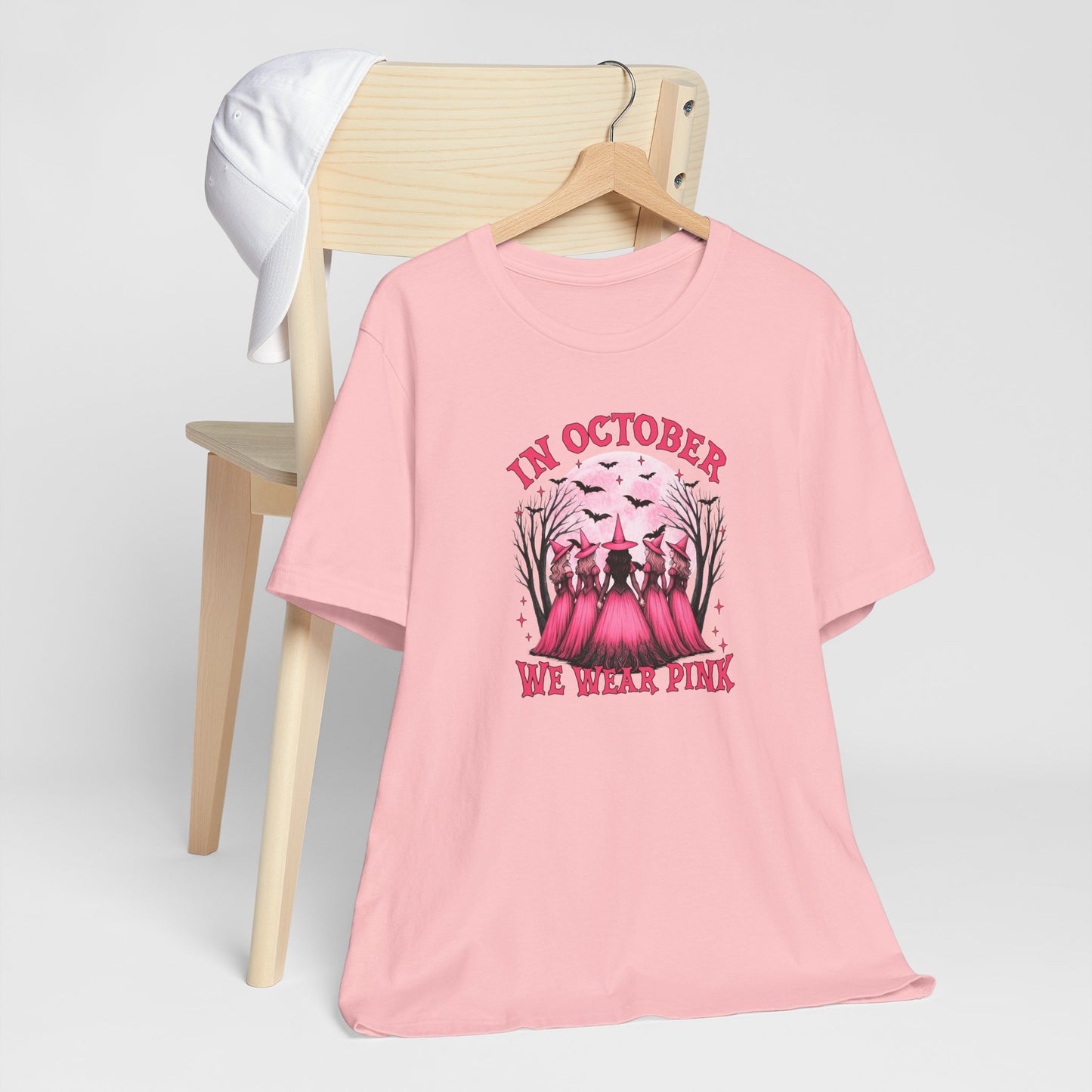 In October We Wear Pink - Witches Coven • Breast Cancer Awareness T-Shirt