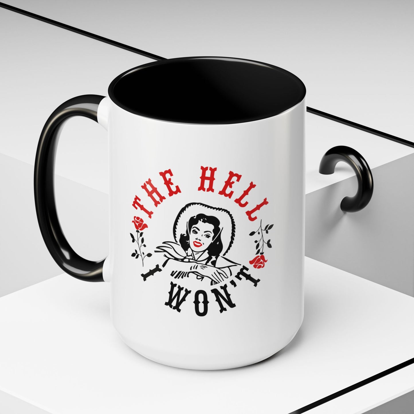 The Hell Won’t Retro Rosie-Style 15oz Accent Mug