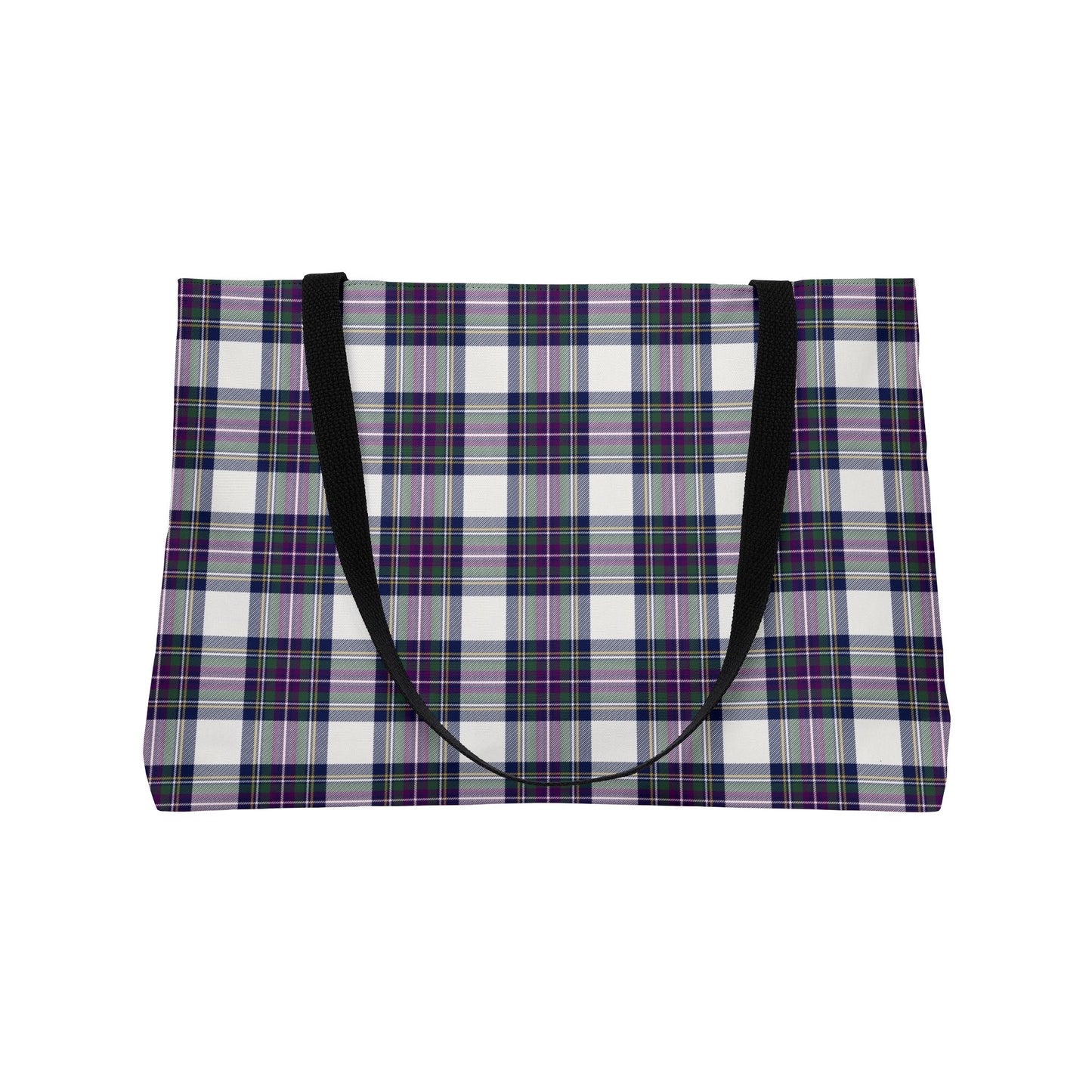 Winter Orchard Plaid Weekend Tote Bag