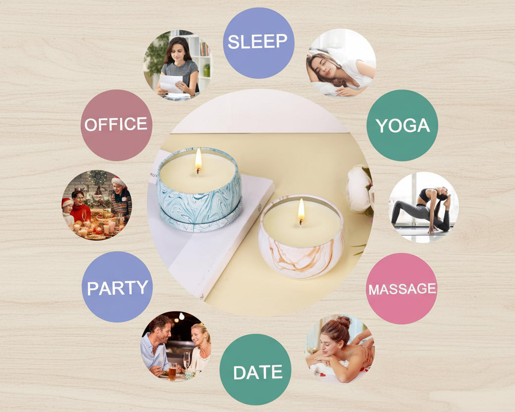 Christmas Candle Gifts - Scented Candles Gifts Set for Women, 4 Packs Aromatherapy Candles for Home Scented, 120H Long Burning Natural Soy Wax Candles Set for Birthday, Mother'S Day, Valentine'S Day