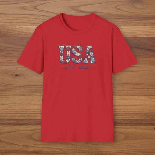 USA 1776-2026 Patriotic T-Shirt