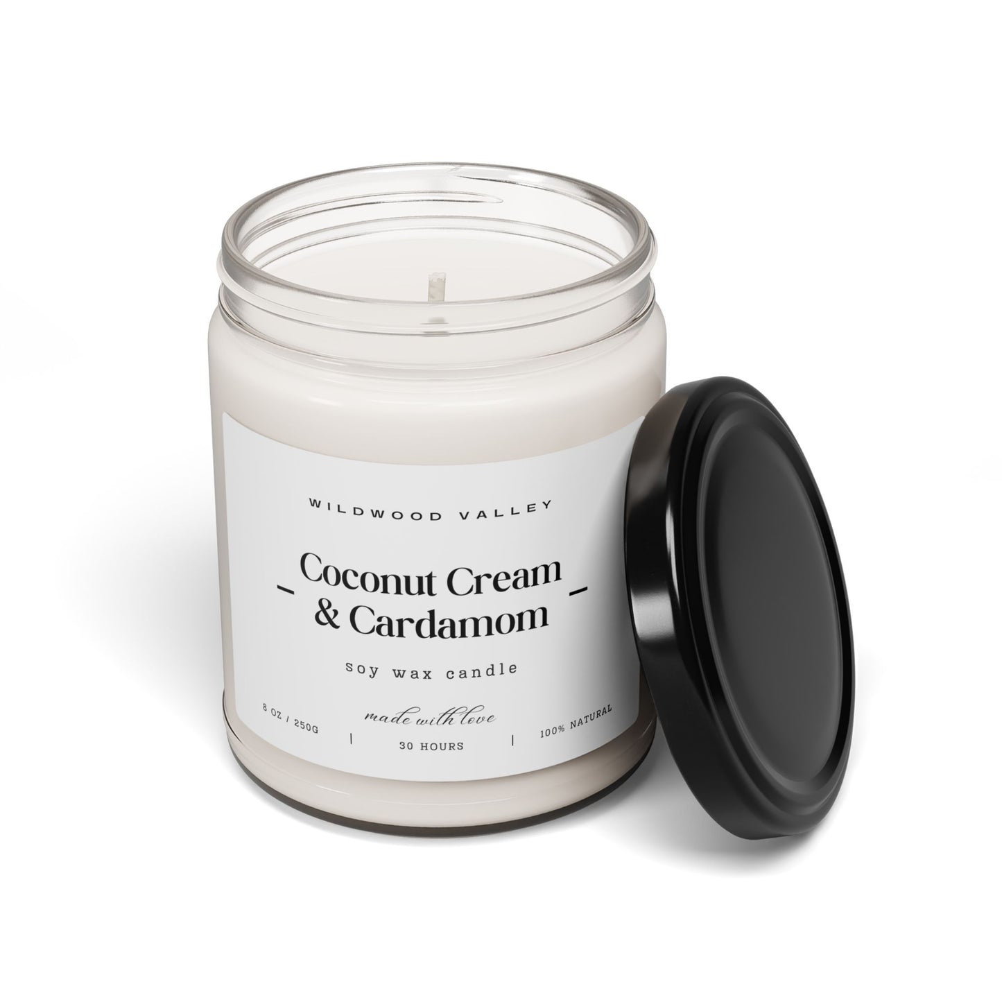 Coconut Cream & Cardamom 9oz Scented Soy Candle