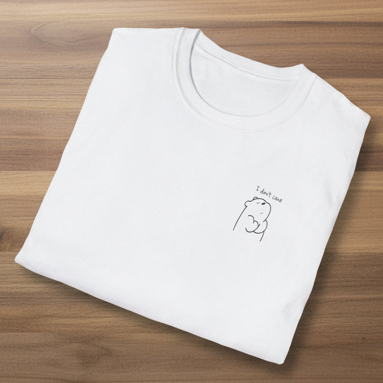 I Don’t Care Stubborn Bear T-Shirt