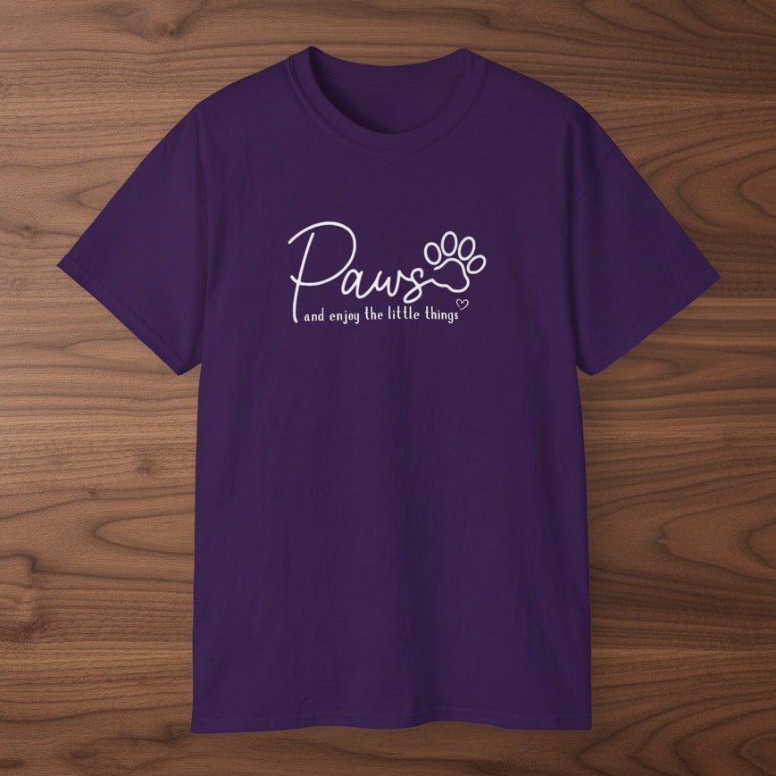 Paws And Enjoy The Little Things T‑Shirt