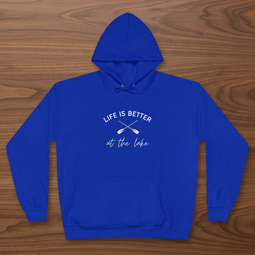 Life Is Better at the Lake Hoodie with paddles