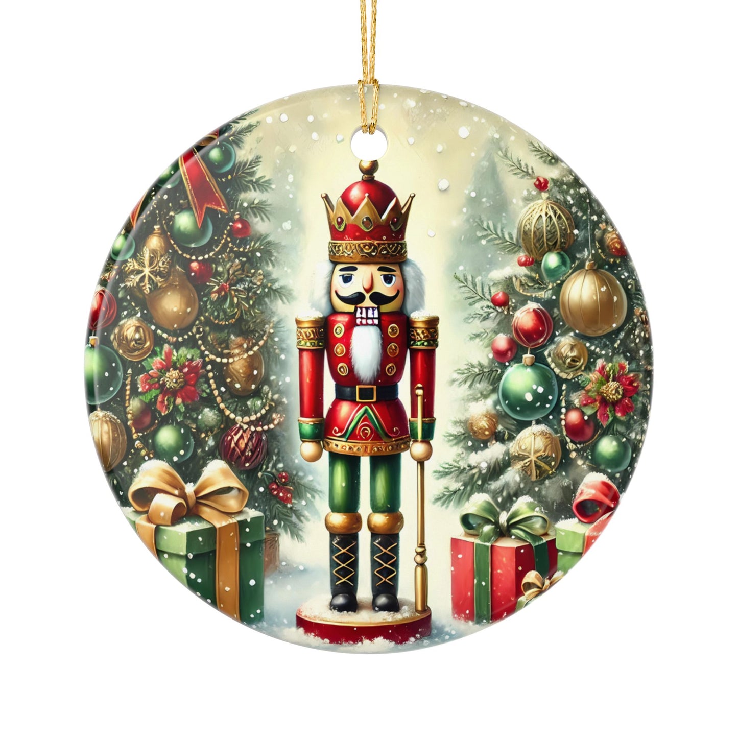 The Christmas Nutcracker Ceramic Ornament