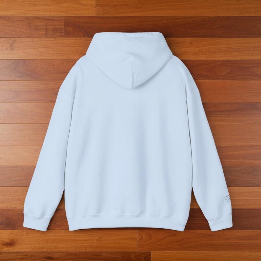 Sweater Weather Hoodie with Heart accent sleeve