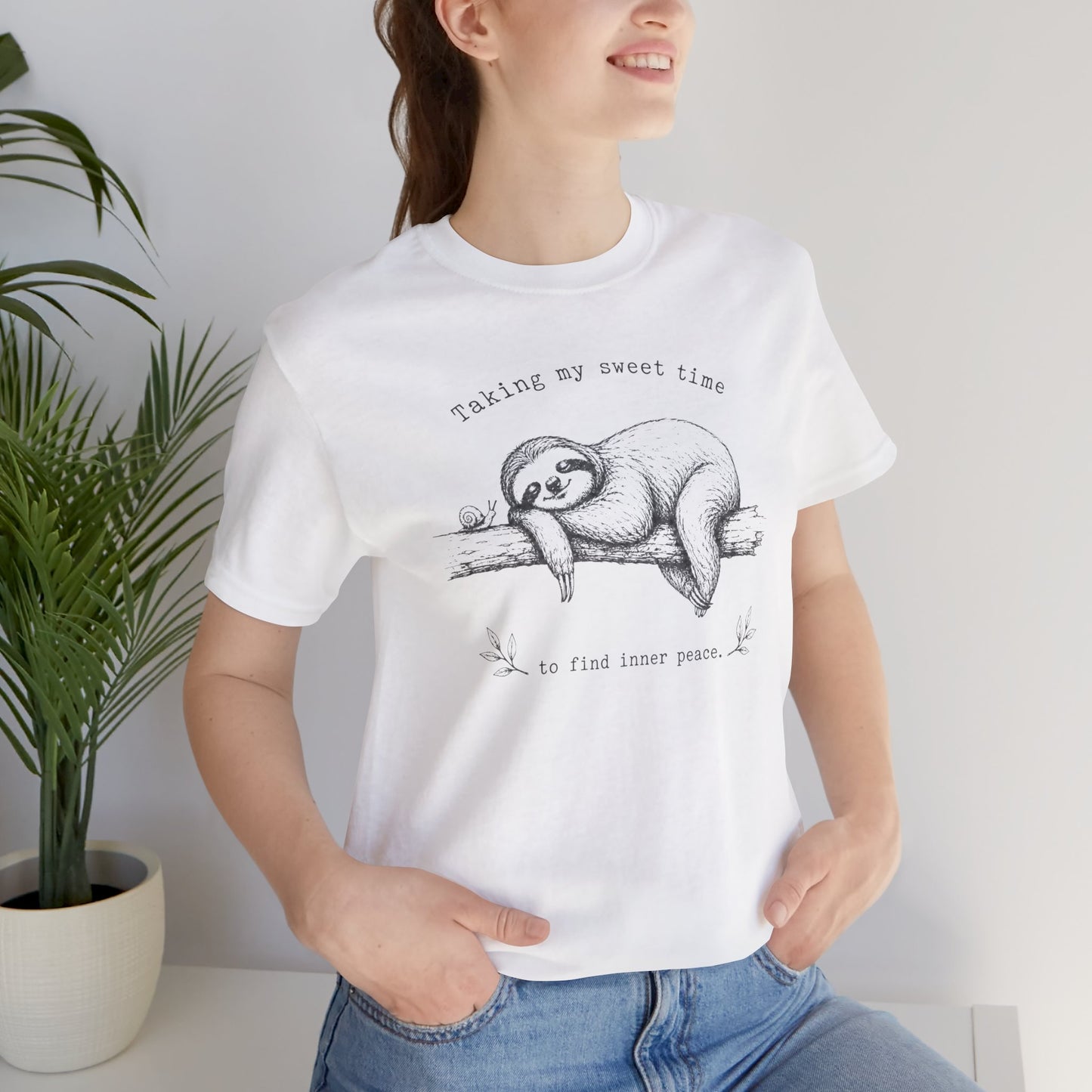 Sloth “Taking My Sweet Time to Find Inner Peace" Tshirt