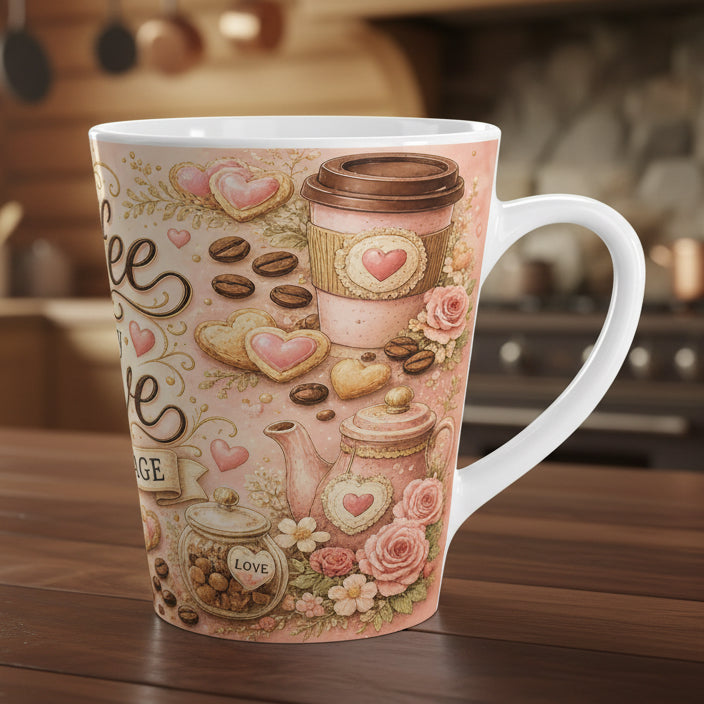 Coffee Is My Love Language Latte Mug