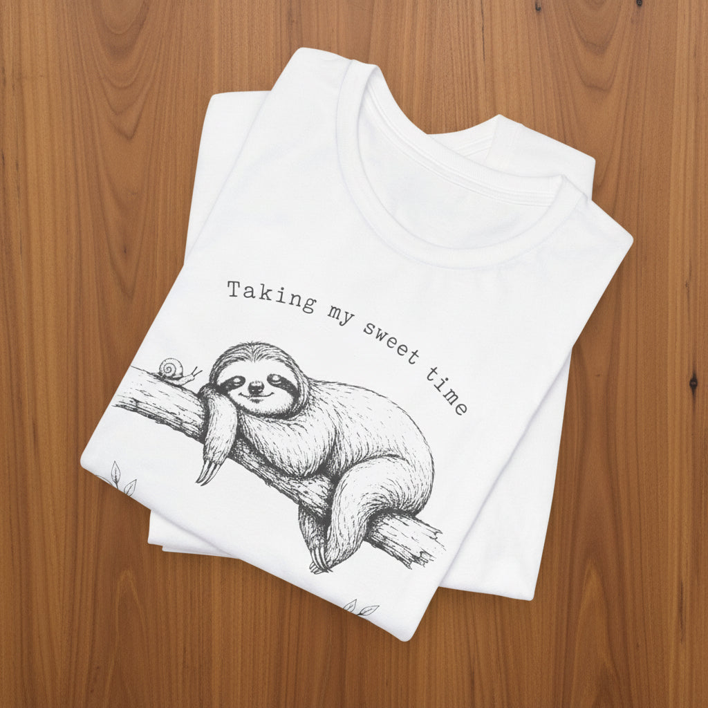 Sloth “Taking My Sweet Time to Find Inner Peace" Tshirt