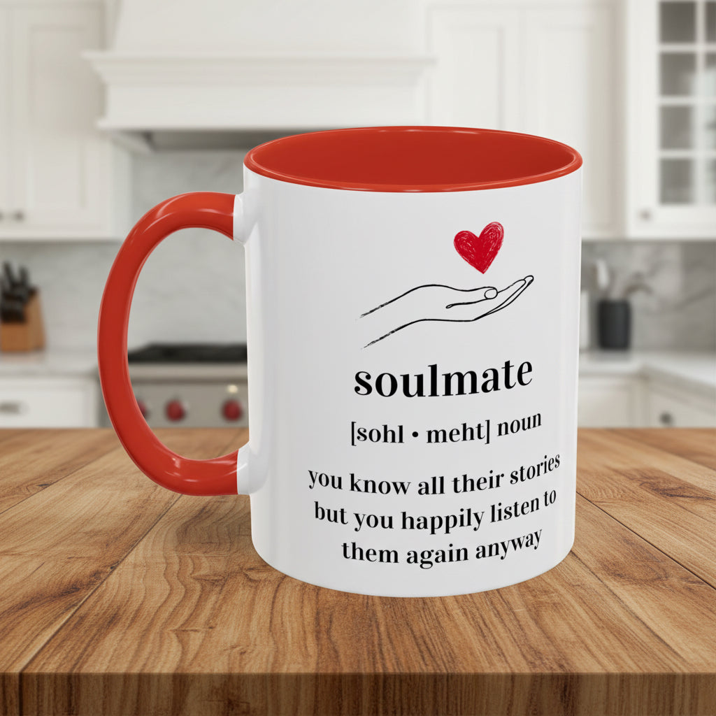 Soulmate Definition Accent Coffee Mug