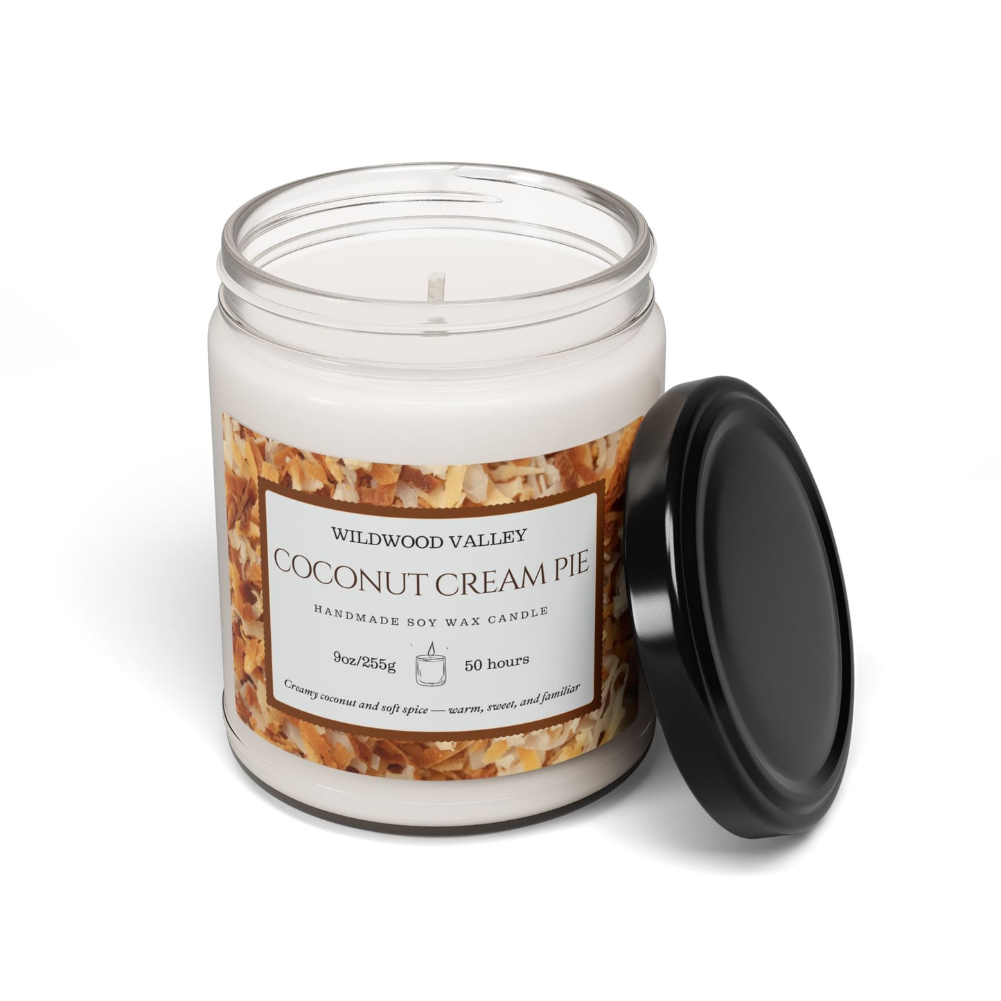 Coconut Cream Pie Scented Soy Candle