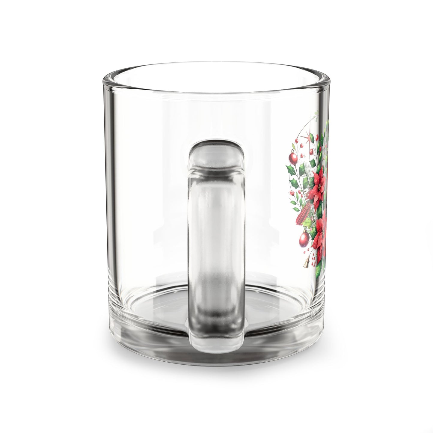 Christmas Cardinal Holiday Glass Mug