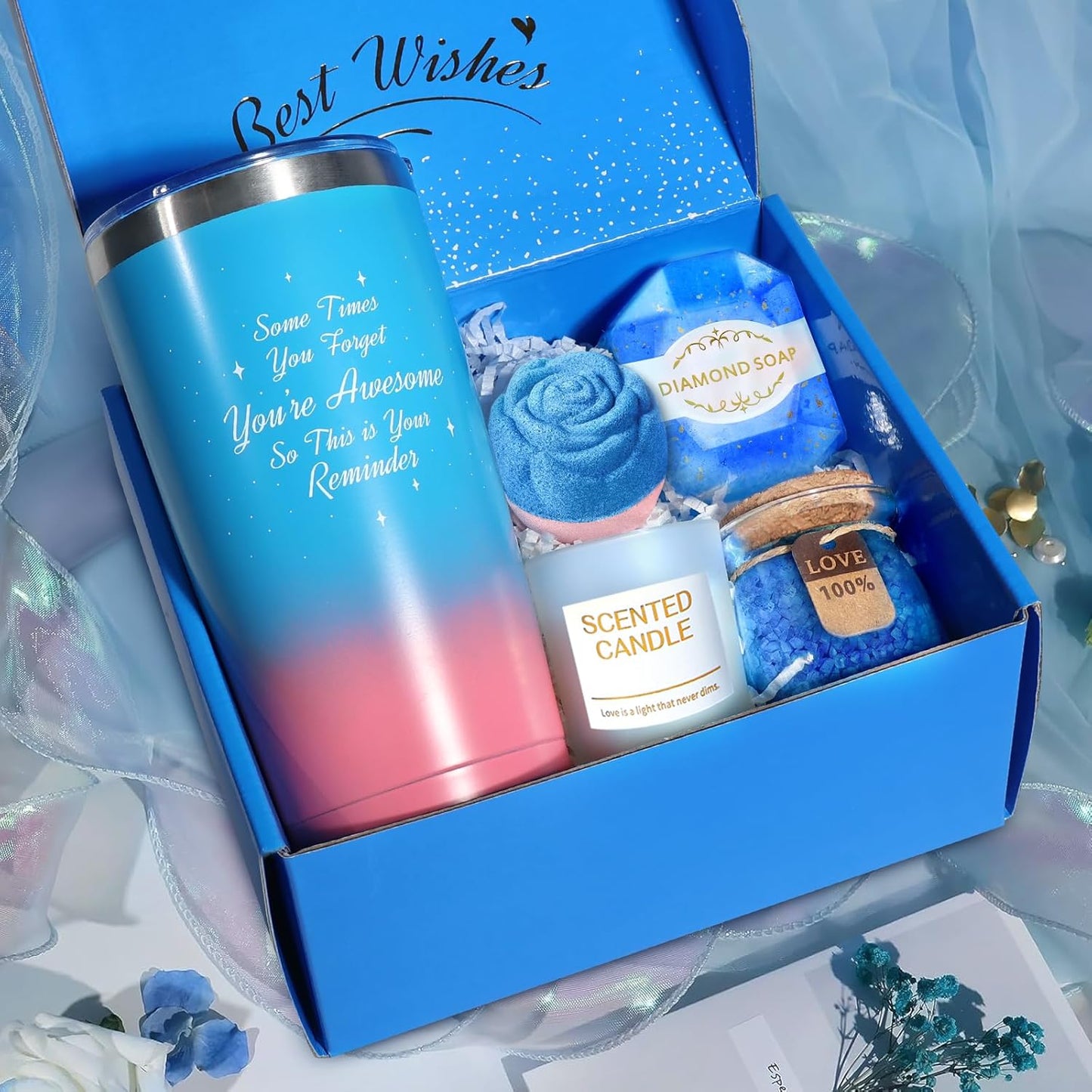 “You’re Awesome” Luxury Spa Gift Box – 7-Piece Relaxation Set for Women