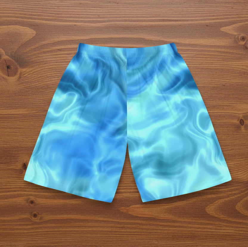 Swirling Water Basketball Shorts