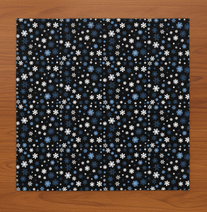 Blue Snowflakes Tablecloth