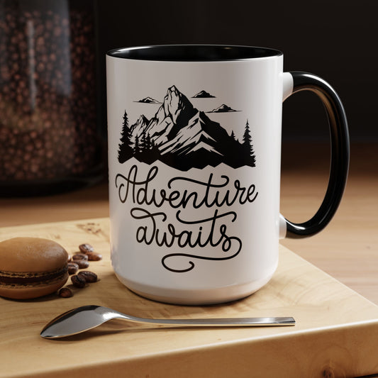 Adventure Awaits 15oz Accent Coffee Mug