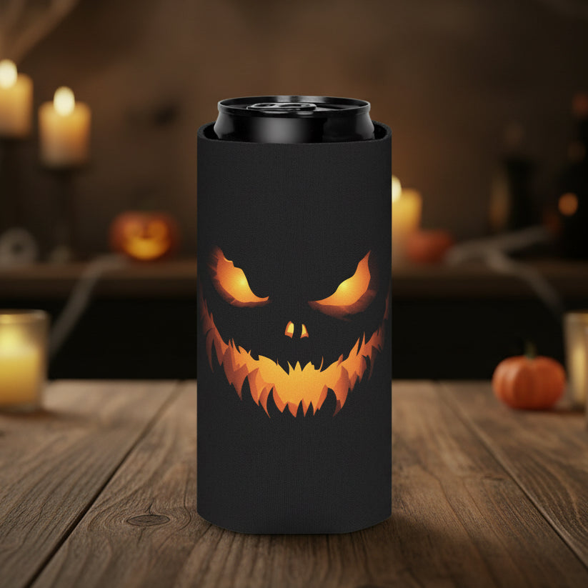 Spooky Jack-O'-Lantern Can Sleeve