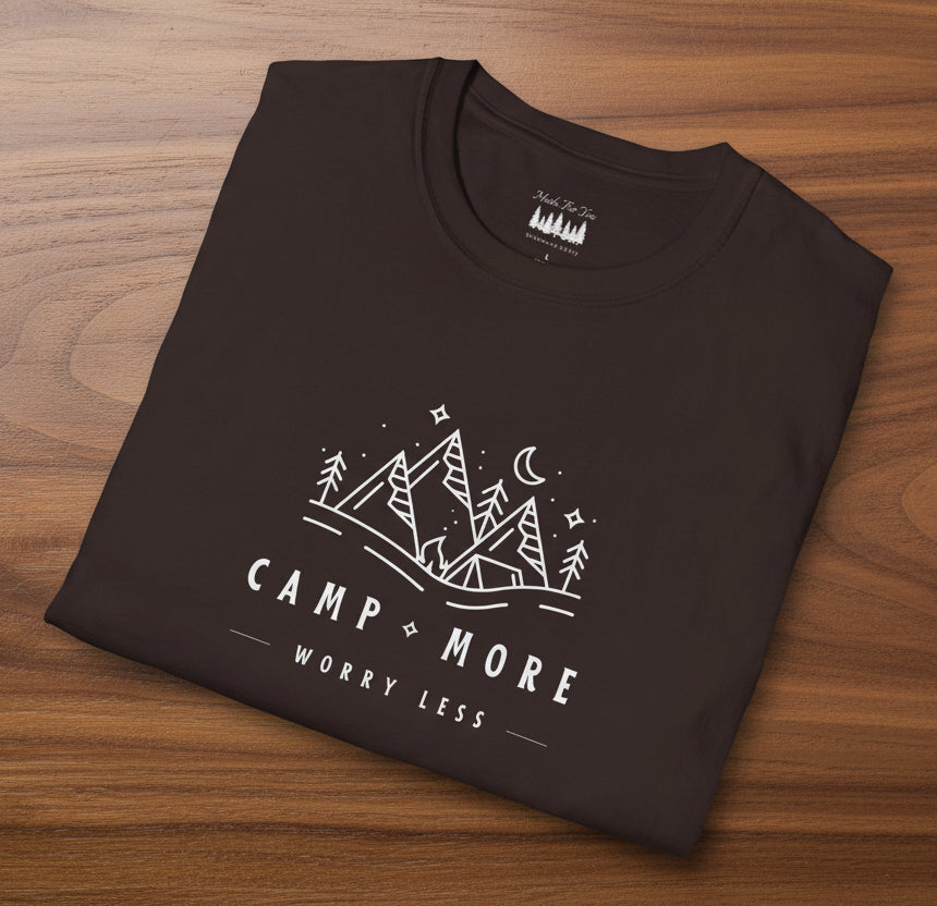 Camp More Worry Less Soft Style T-Shirt