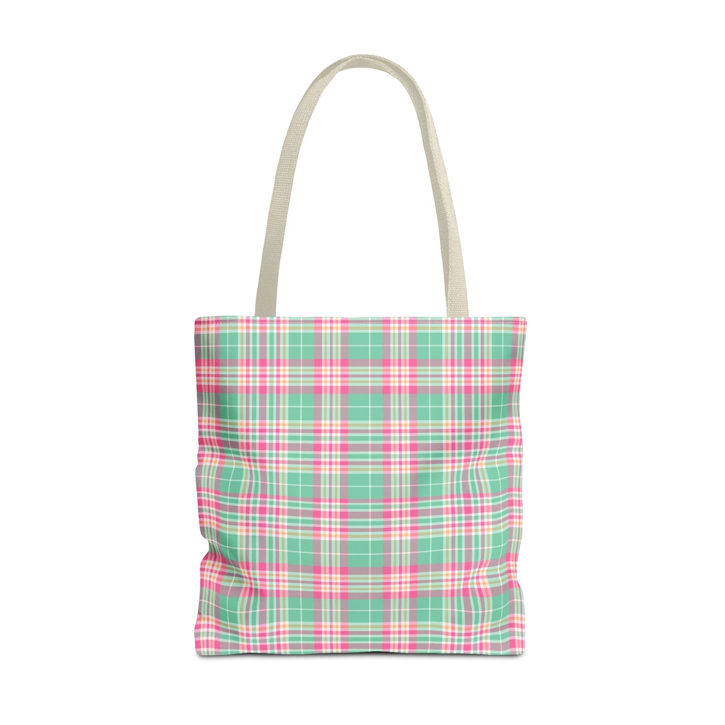 Pastel Plaid Tote Bag