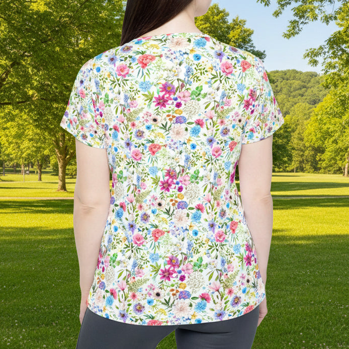 Floral All-Over Print Women's Sports Jersey