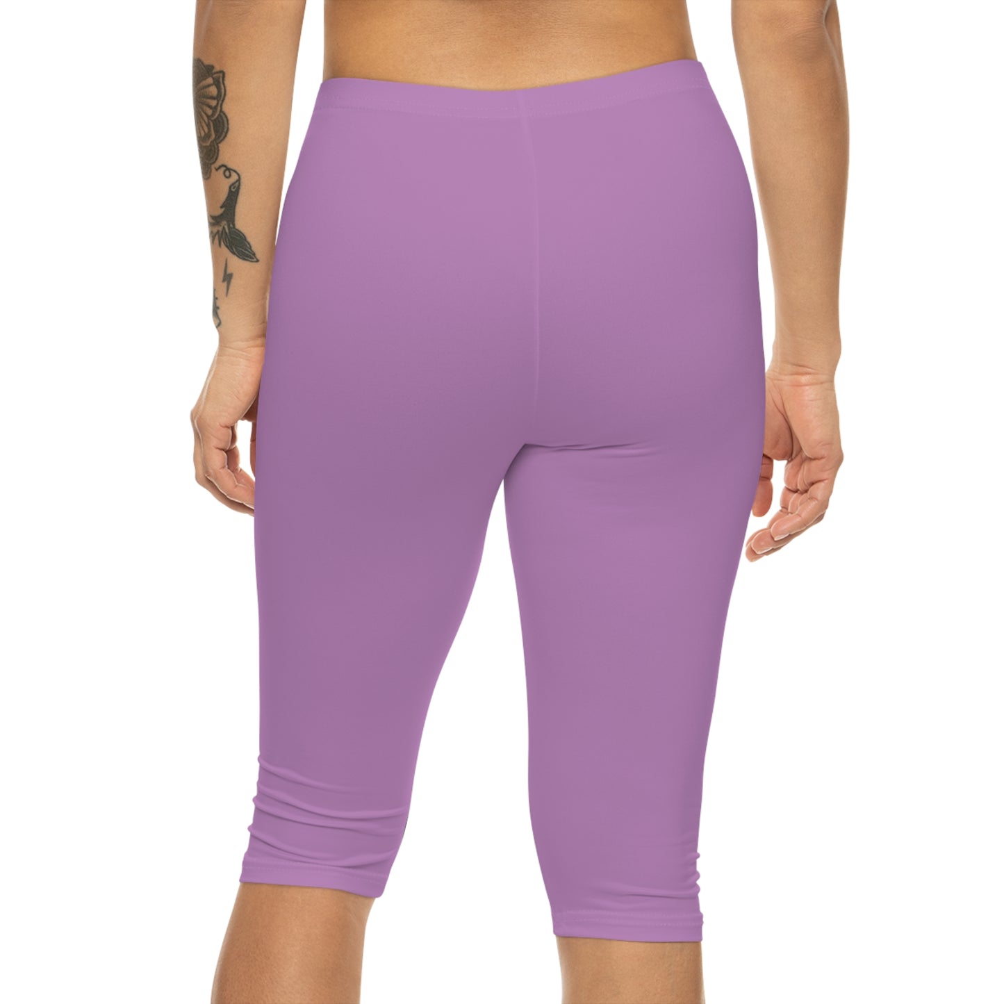 Wildwood Valley Pink Logo Capri Leggings | Spring Workout Activewear