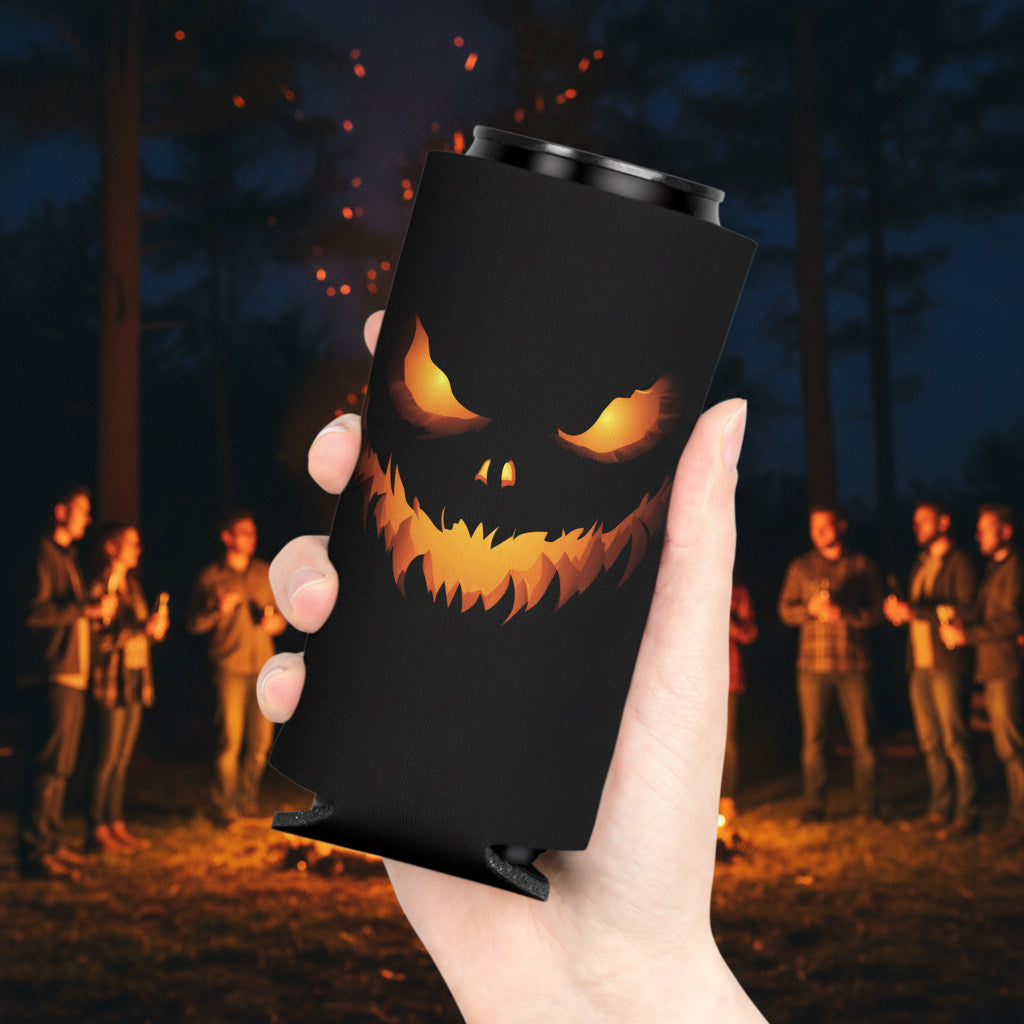 Spooky Jack-O'-Lantern Can Sleeve