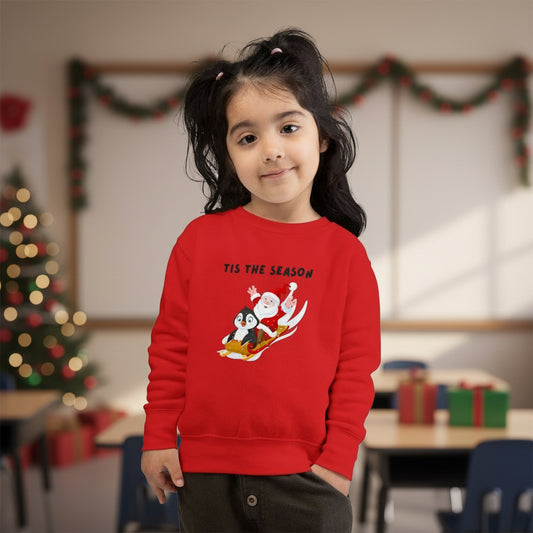 'Tis the Season' Santa & Penguin Sweatshirt