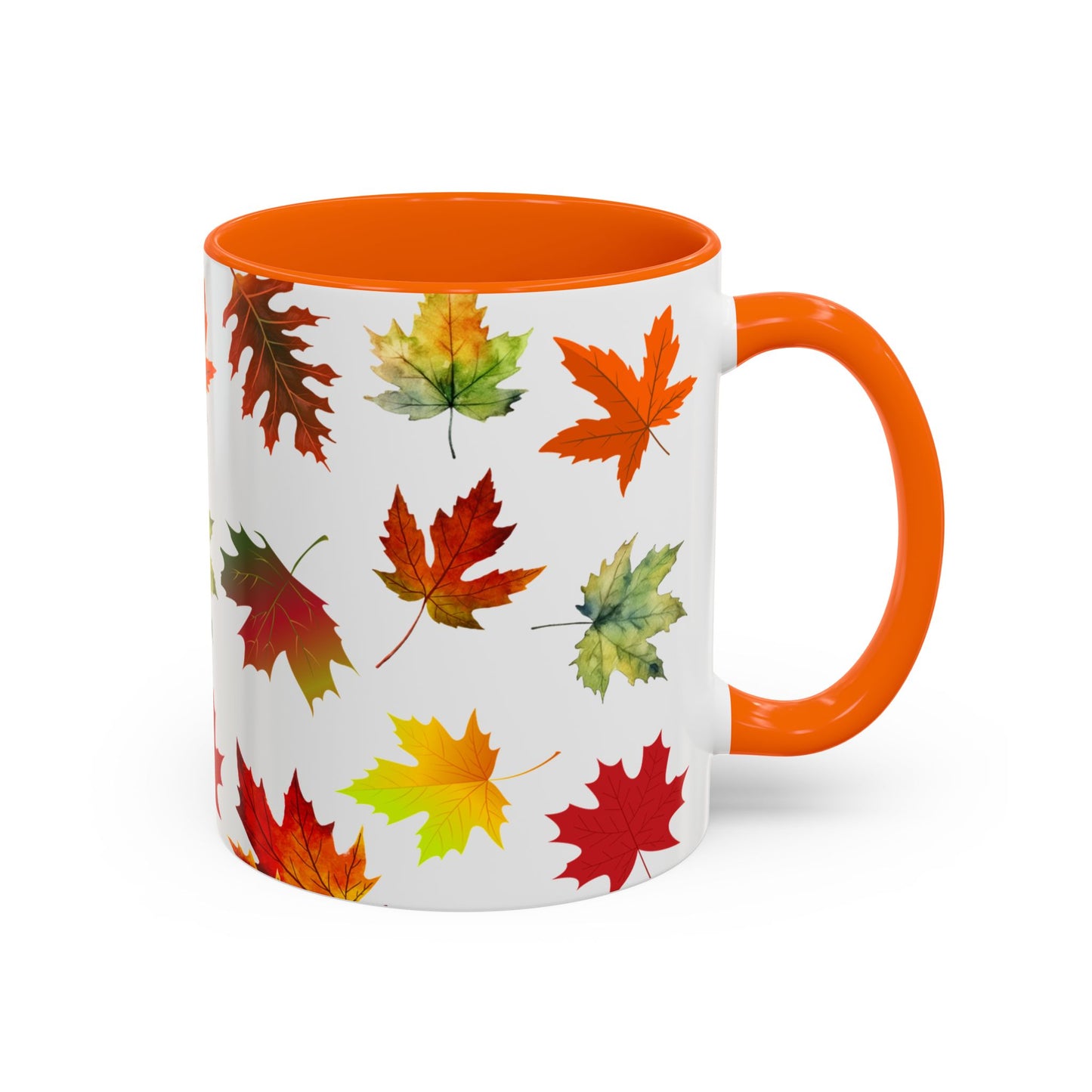 Falling Autumn Leaves Accent Mug | 11oz or 15oz