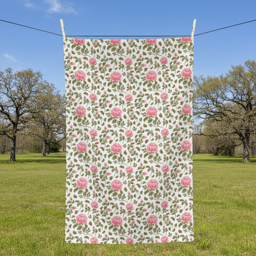 Vintage Roses Microfiber Kitchen Towel