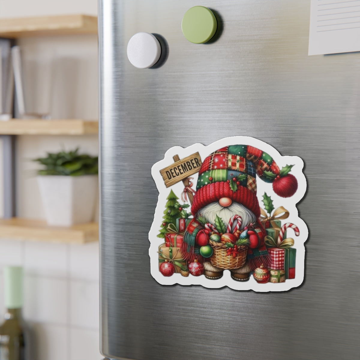 Ðecember Gnome Fridge Magnet