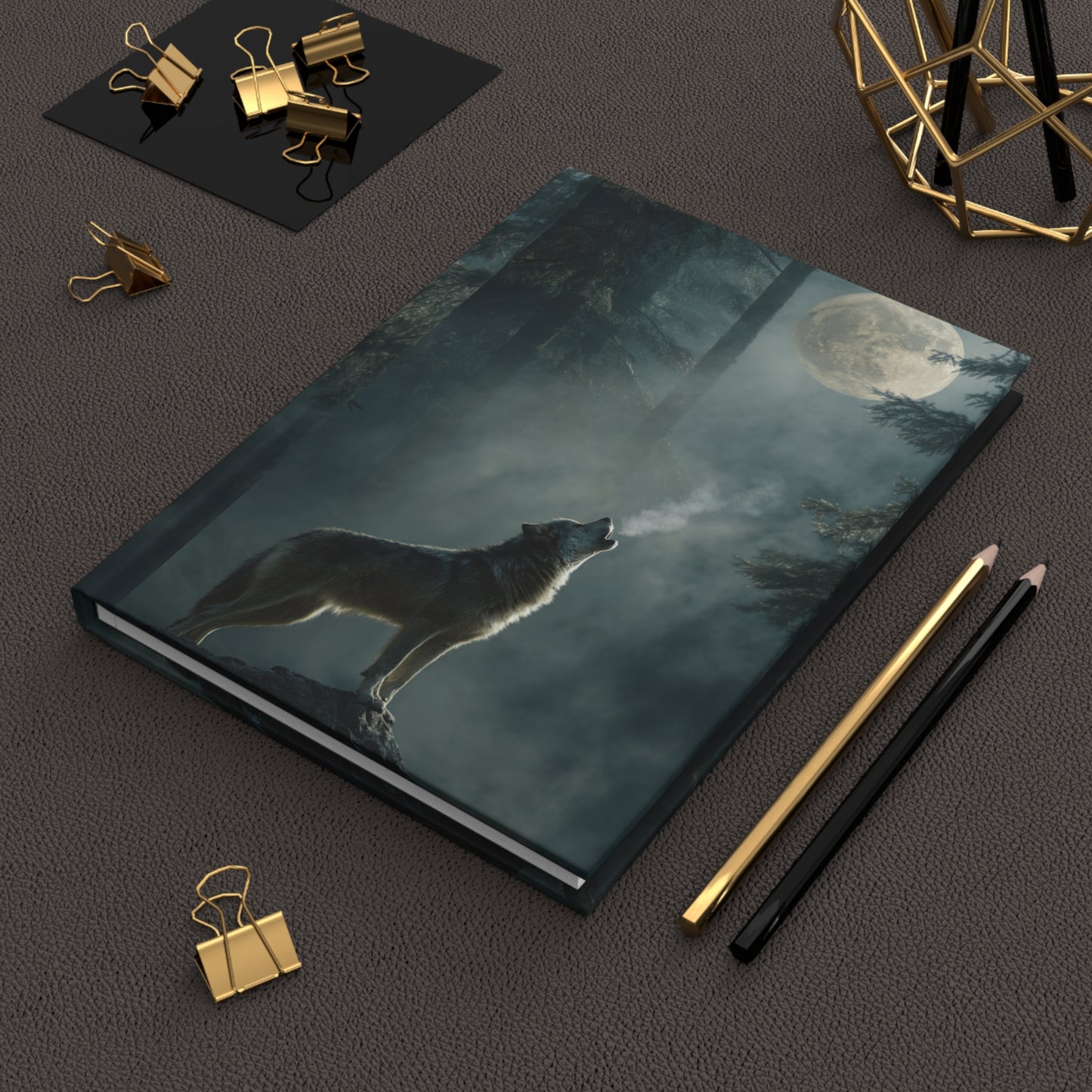 Howling Wolf Hardcover Journal