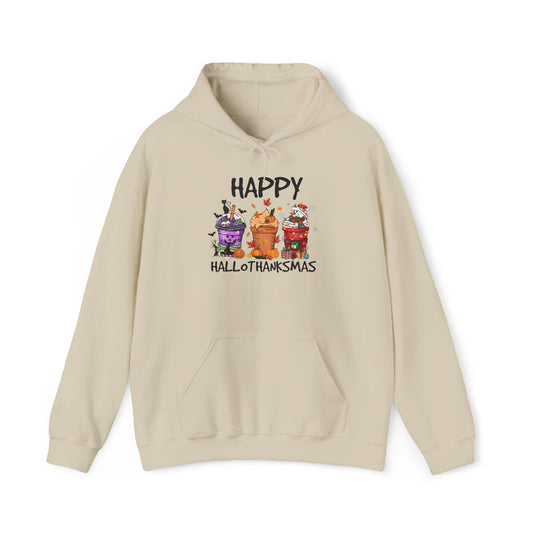 Happy Hallothanksmas Holiday Hoodie