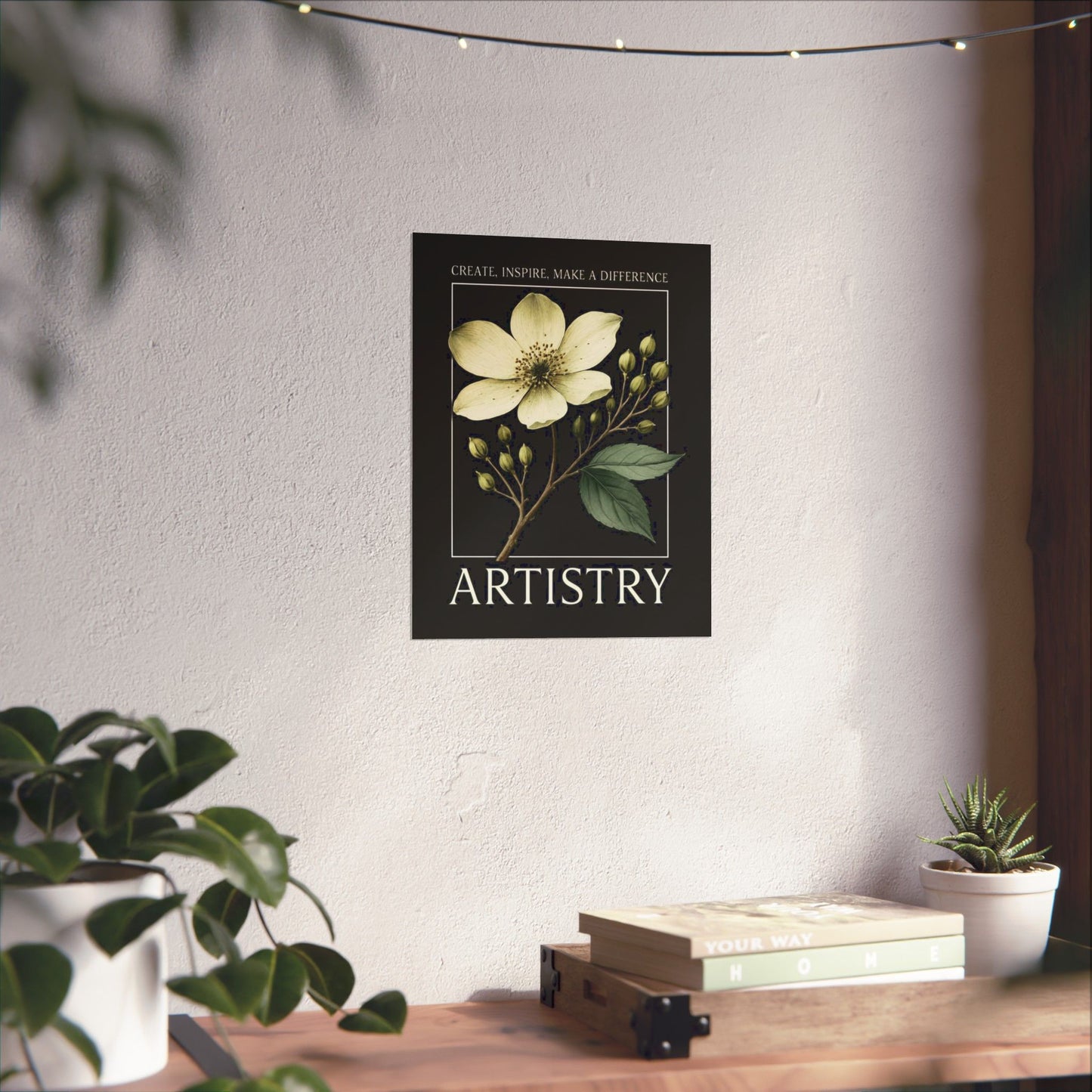 Artistry Floral Poster