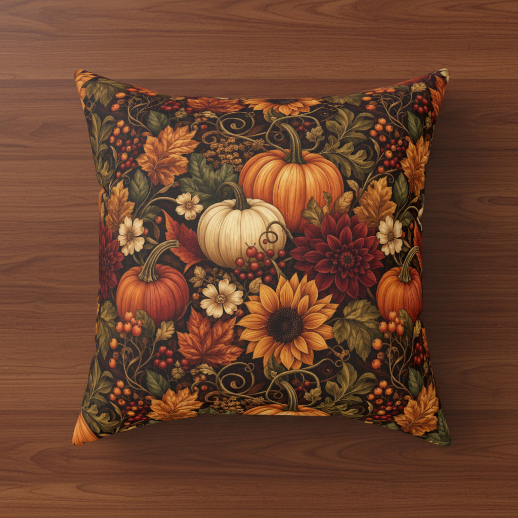 Wildwood Harvest Bloom Faux Suede Pillow