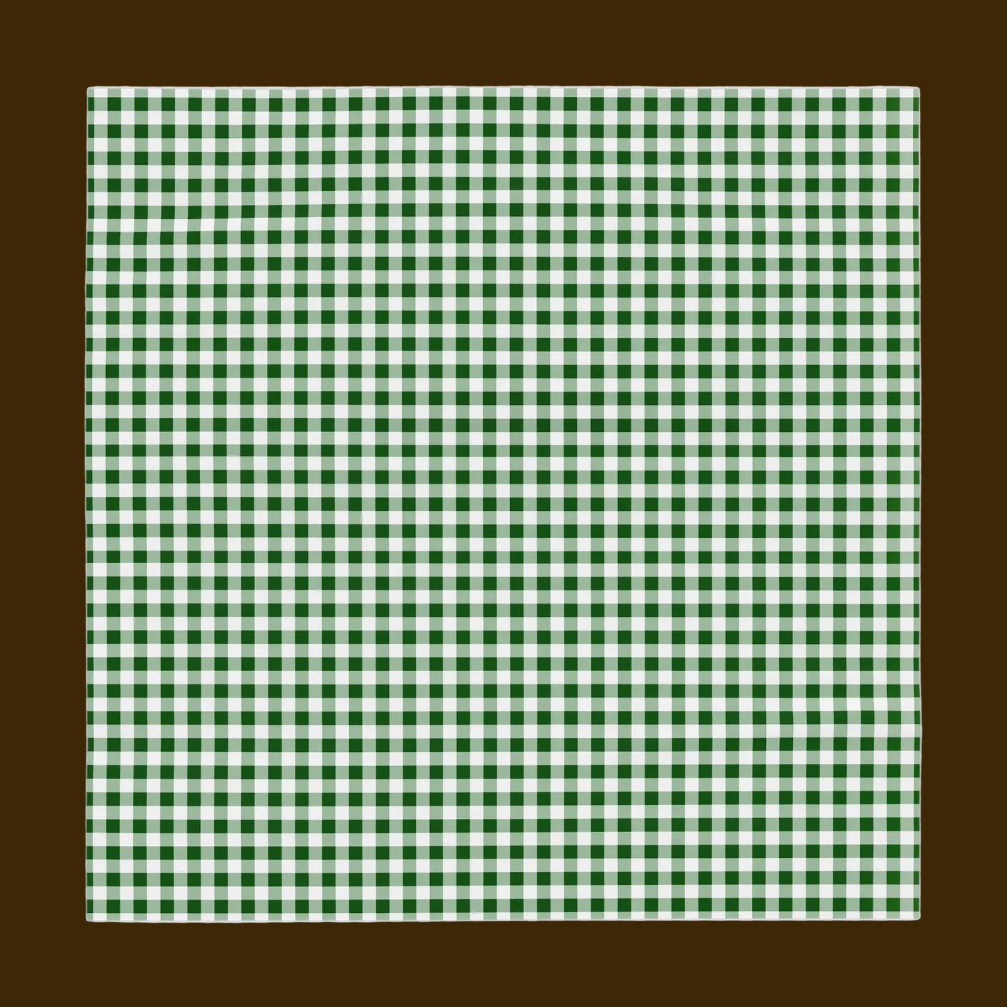 Green Gingham Tablecloth