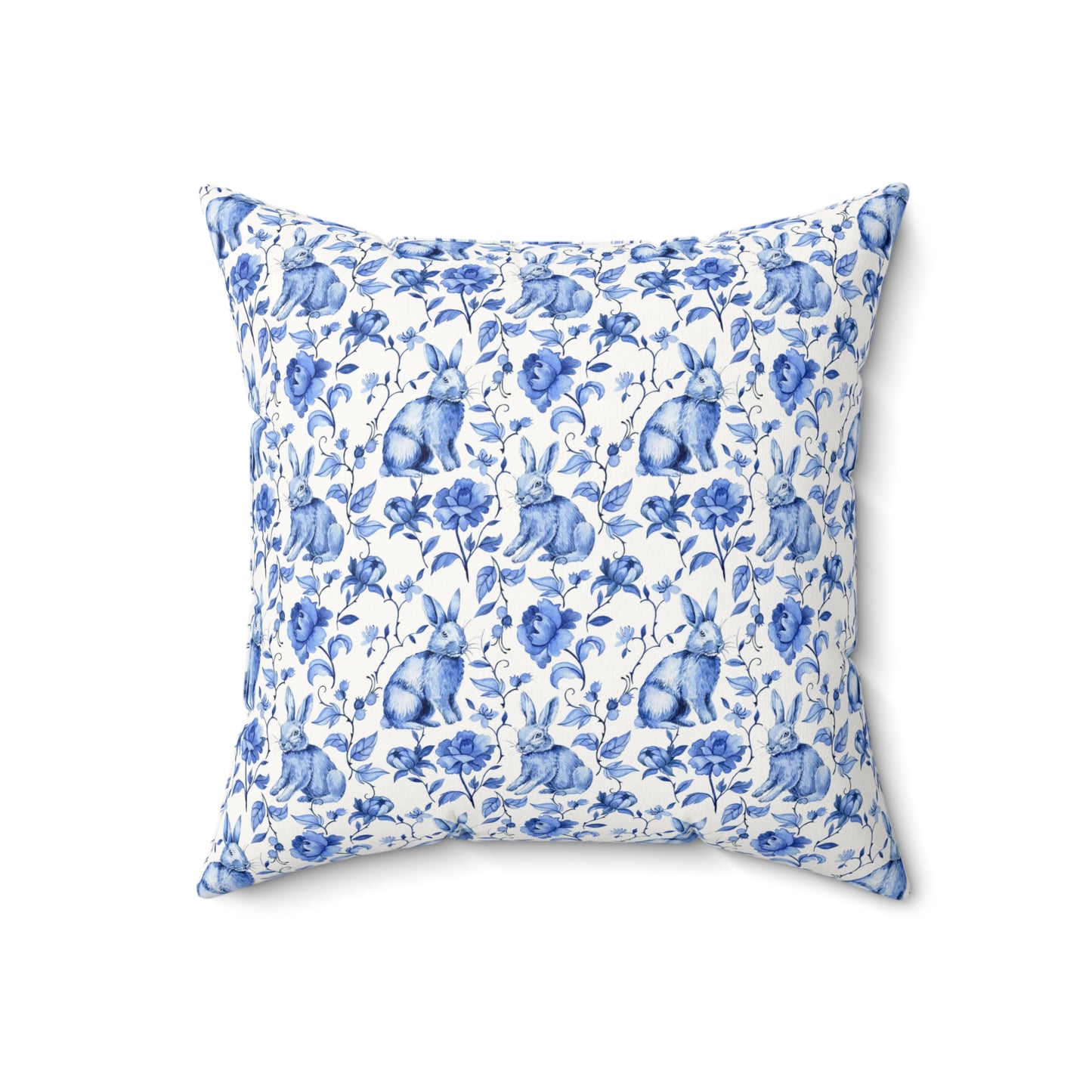 Easter Toile Faux Suede Pillow