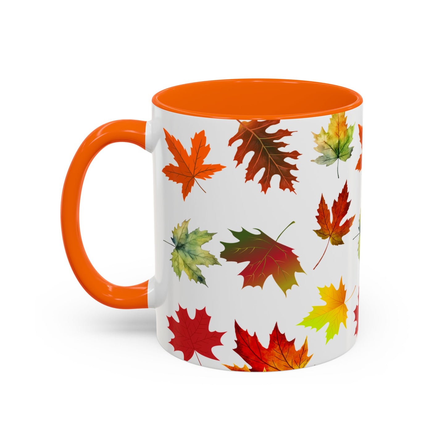 Falling Autumn Leaves Accent Mug | 11oz or 15oz