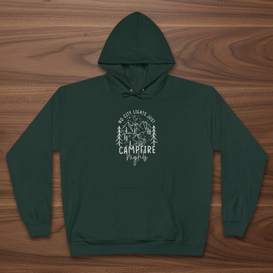 No City Lights Just Campfire Nights Hoodie