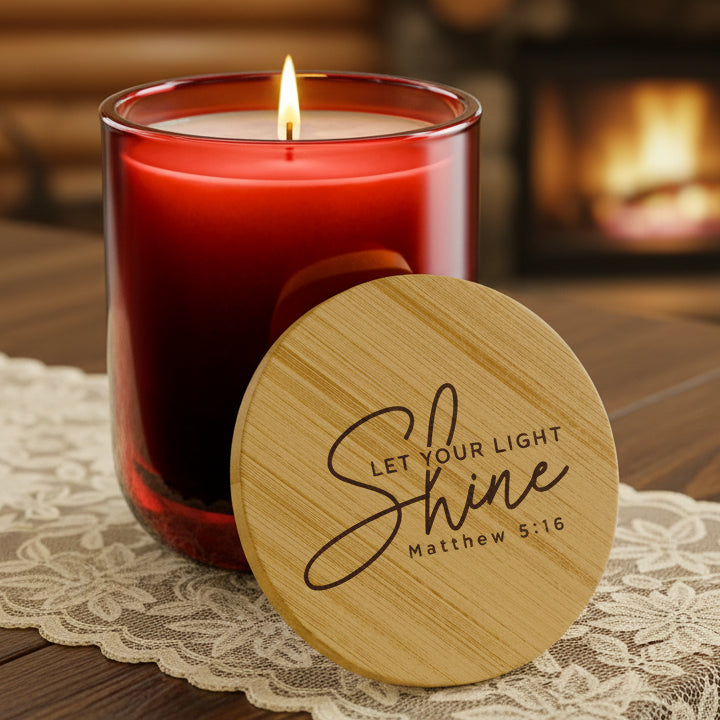 Let Your Light Shine 14oz Engraved Soy Candle | Scented Gift Candle
