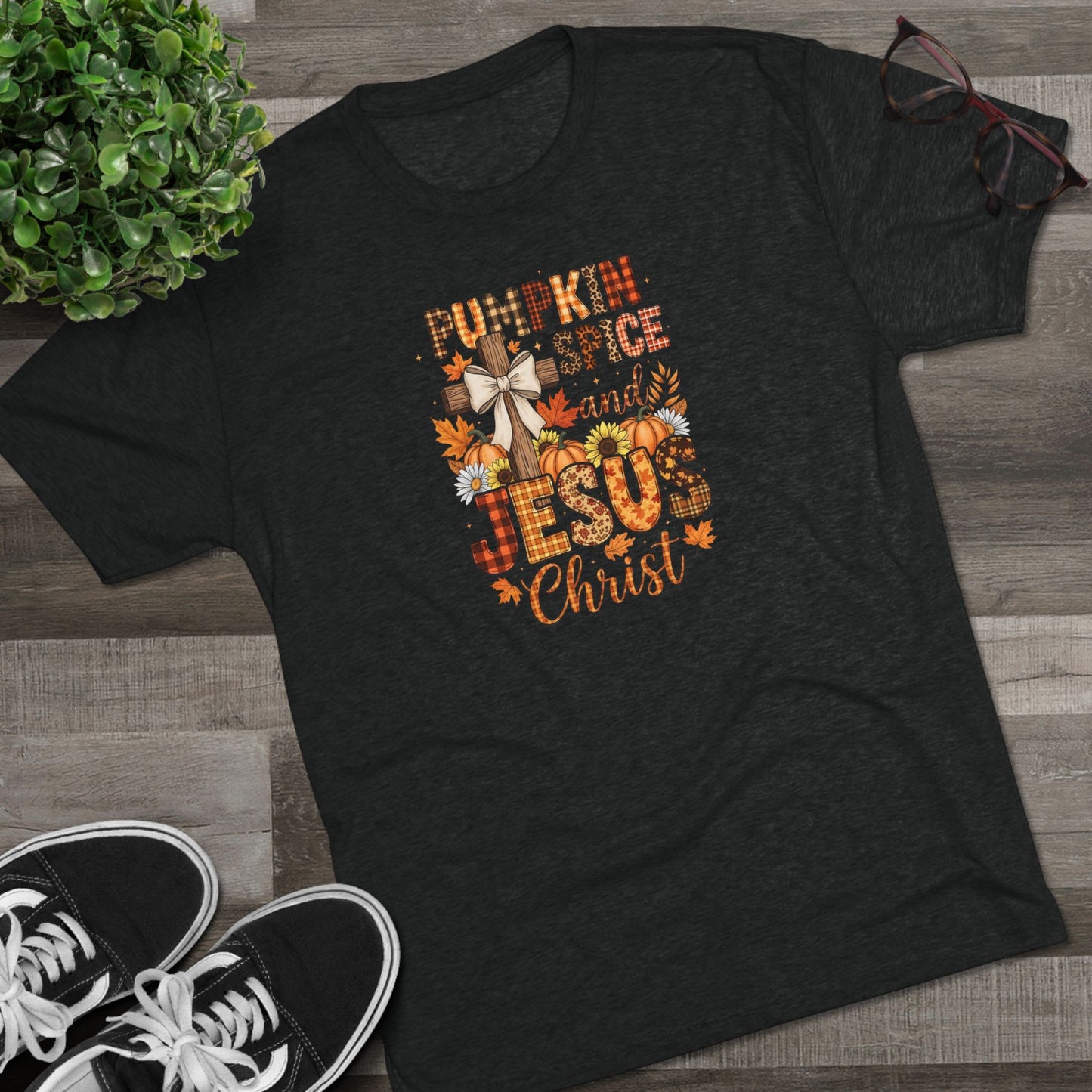 Pumpkin Spice and Jesus Christ Fall T-Shirt