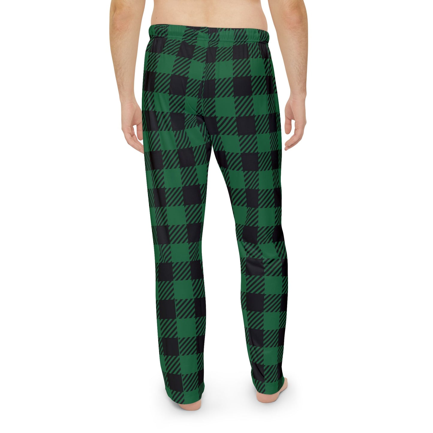 Men's Green & Black Buffalo Plaid Pajama Pants