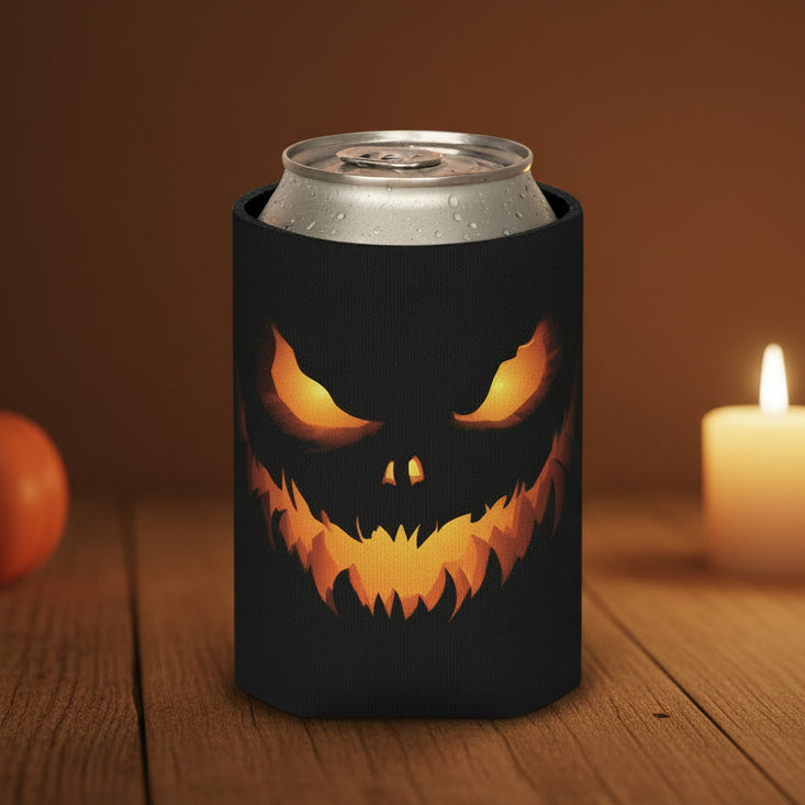 Spooky Jack-O'-Lantern Can Sleeve