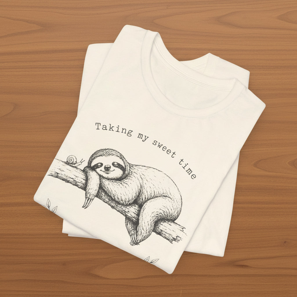 Sloth “Taking My Sweet Time to Find Inner Peace" Tshirt